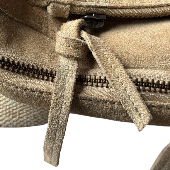 Free People Hudson beige suede sling bag with adjustable strap - Picture 7 of 13